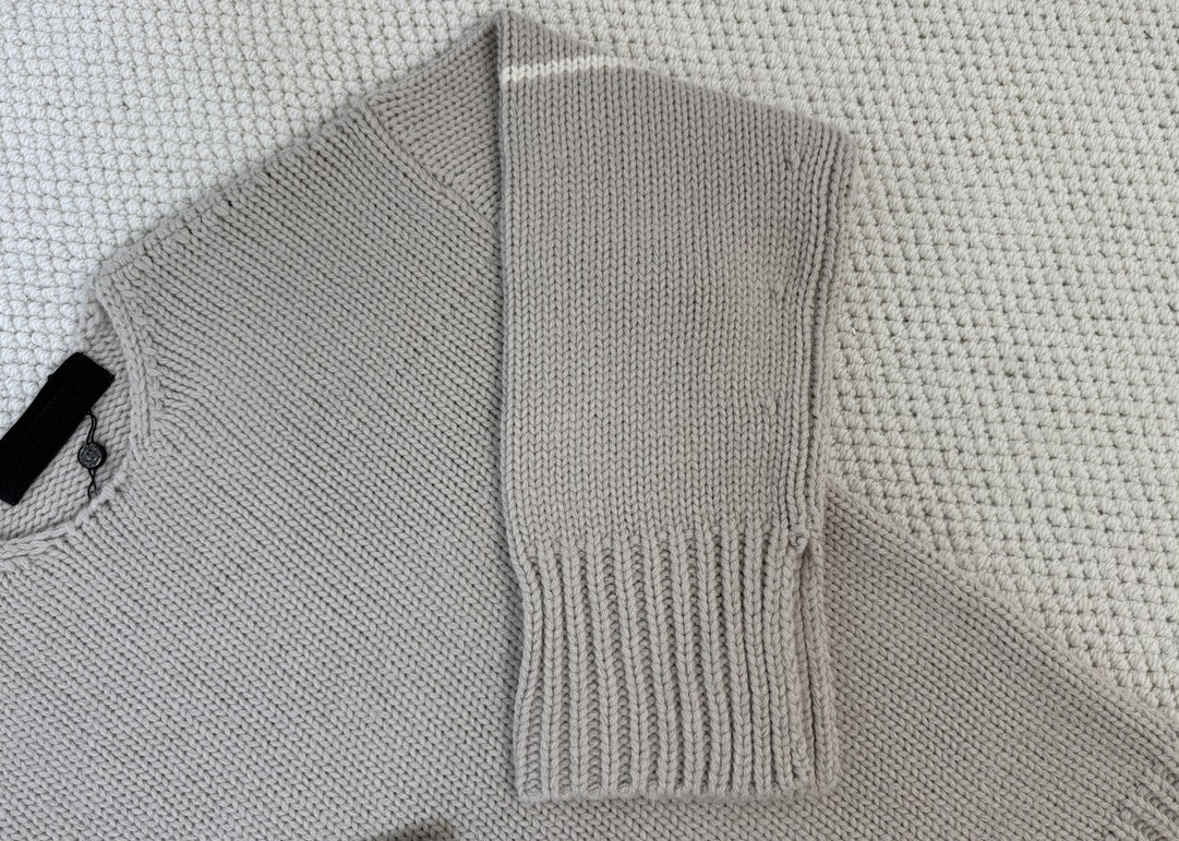 Chrome Hearts 克罗心 羊绒圆领毛衣针织衫 长袖 外套 灰色