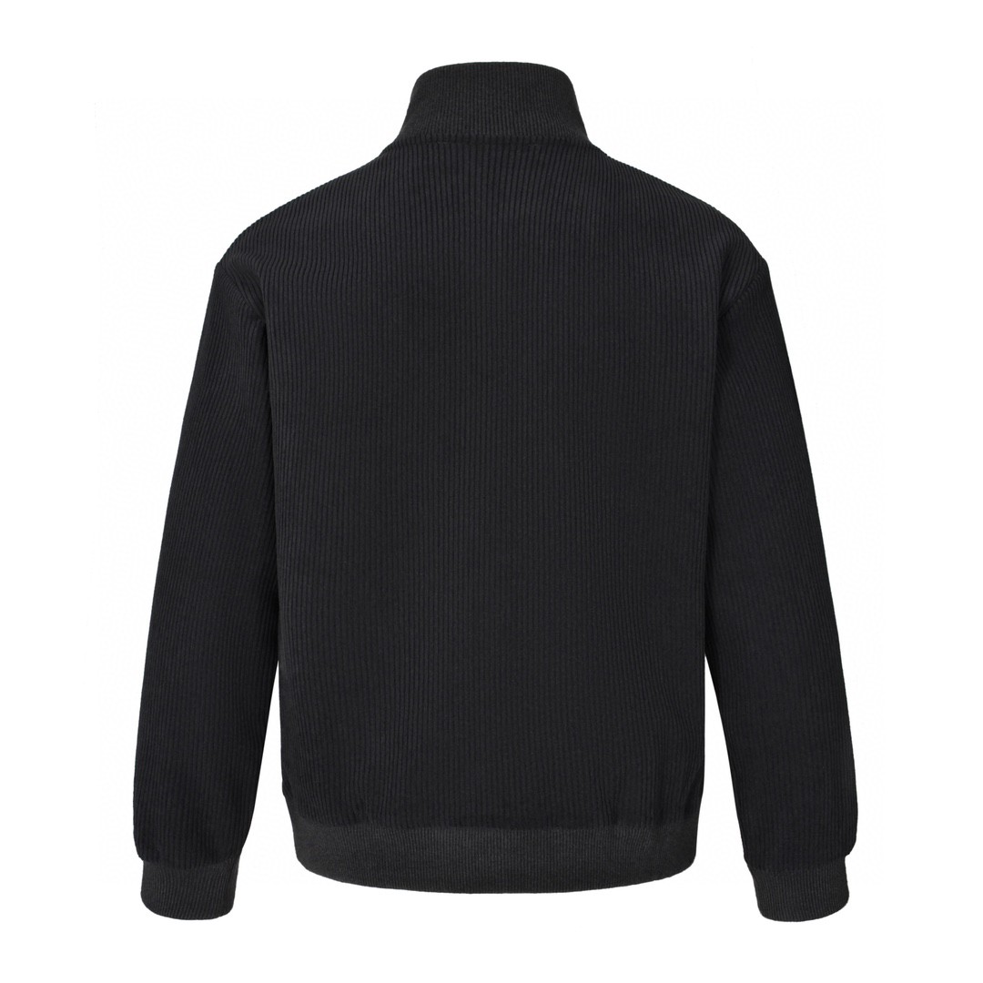 LOUIS VUITTON 路易威登 PARK SEO BO 灯芯绒拉链立领夹克 外套 长袖 黑色 1AFYED