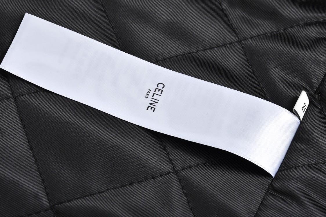 CELINE 赛琳 格子字母logo印花羊毛连帽衬衫棉服 外套 长袖 2W68A089L-19OG