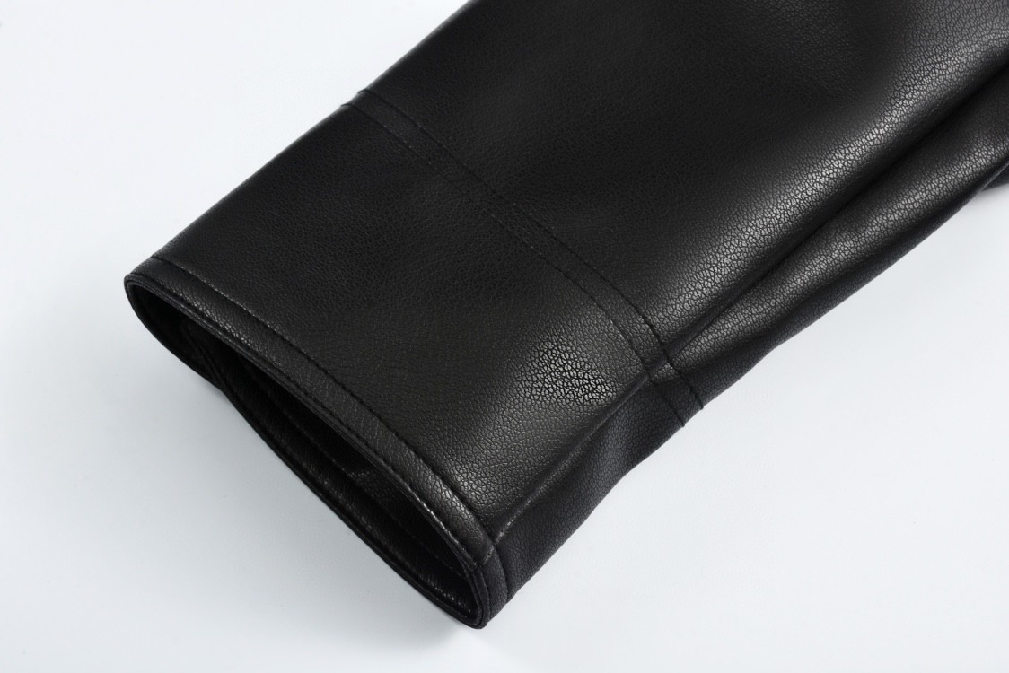 Chrome Hearts 克罗心 火焰藤蔓绣花皮衣 夹克 外套 长袖 黑色 CH-0000136