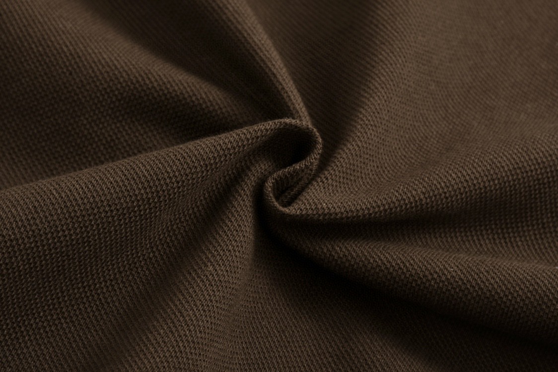 MIU MIU 缪缪 刺绣字母logo假两件Polo衫 长袖 棕色 MJL069-15WH-F0324-S-OOO