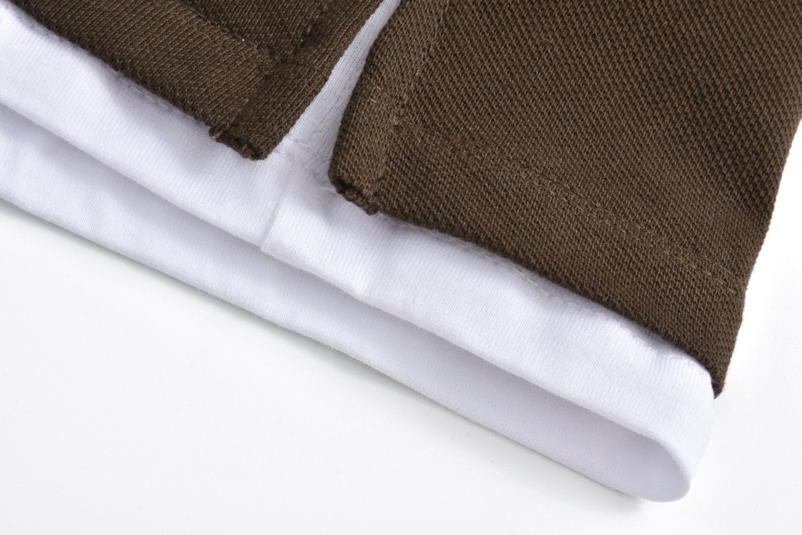 MIU MIU 缪缪 刺绣字母logo假两件Polo衫 长袖 棕色 MJL069-15WH-F0324-S-OOO