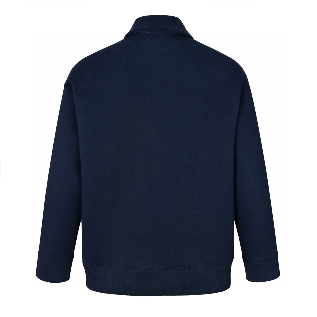 MIU MIU 缪缪 皮标字母logo拉链太空棉夹克 外套 长袖 海军蓝