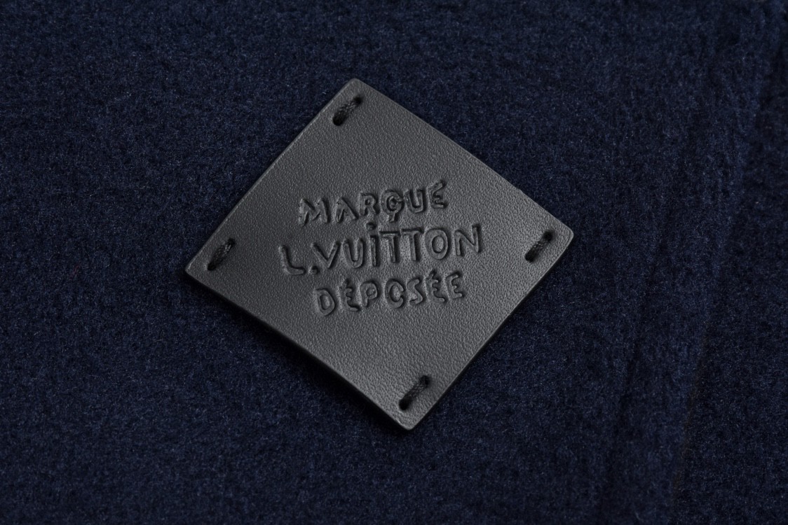 LOUIS VUITTON 路易威登 双面两穿羊毛毛呢拉链夹克 外套 长袖 蓝色 1AFVVS