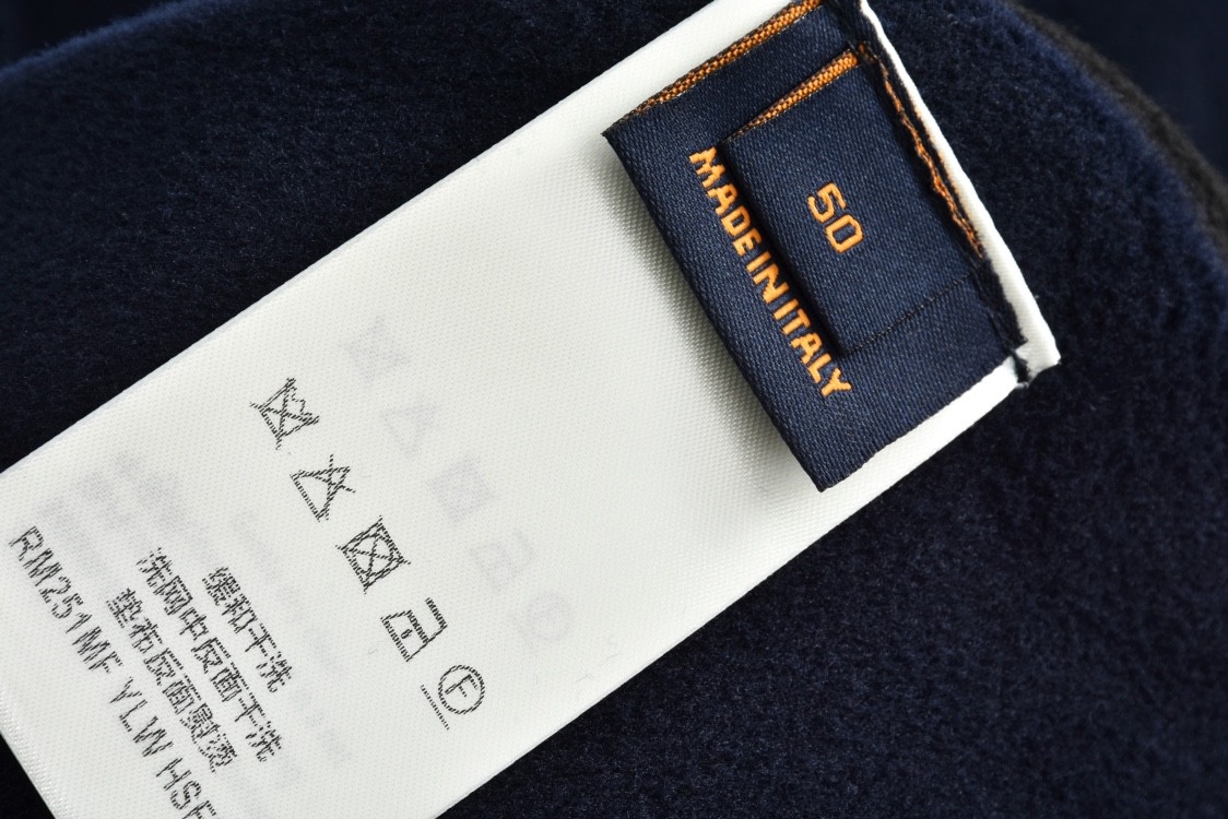 LOUIS VUITTON 路易威登 双面两穿羊毛毛呢拉链夹克 外套 长袖 蓝色 1AFVVS