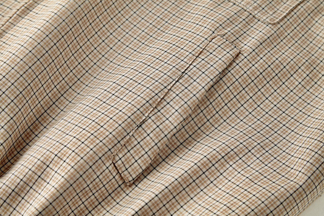 MIU MIU 缪缪 格纹字母logo徽标拉链夹克 外套 长袖 石灰岩色 ML943-14Q8-F0F6H-S-232