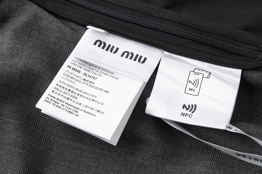 MIU MIU 格纹字母logo徽标羊毛休闲裤 阔腿裤 长裤 裤子 灰色 MP1702-15PO-F0480