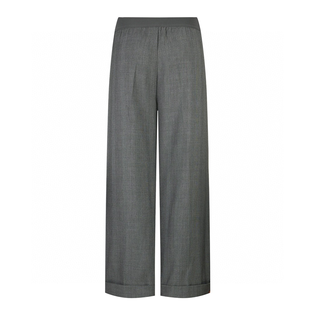 MIU MIU 格纹字母logo徽标羊毛休闲裤 阔腿裤 长裤 裤子 灰色 MP1702-15PO-F0480