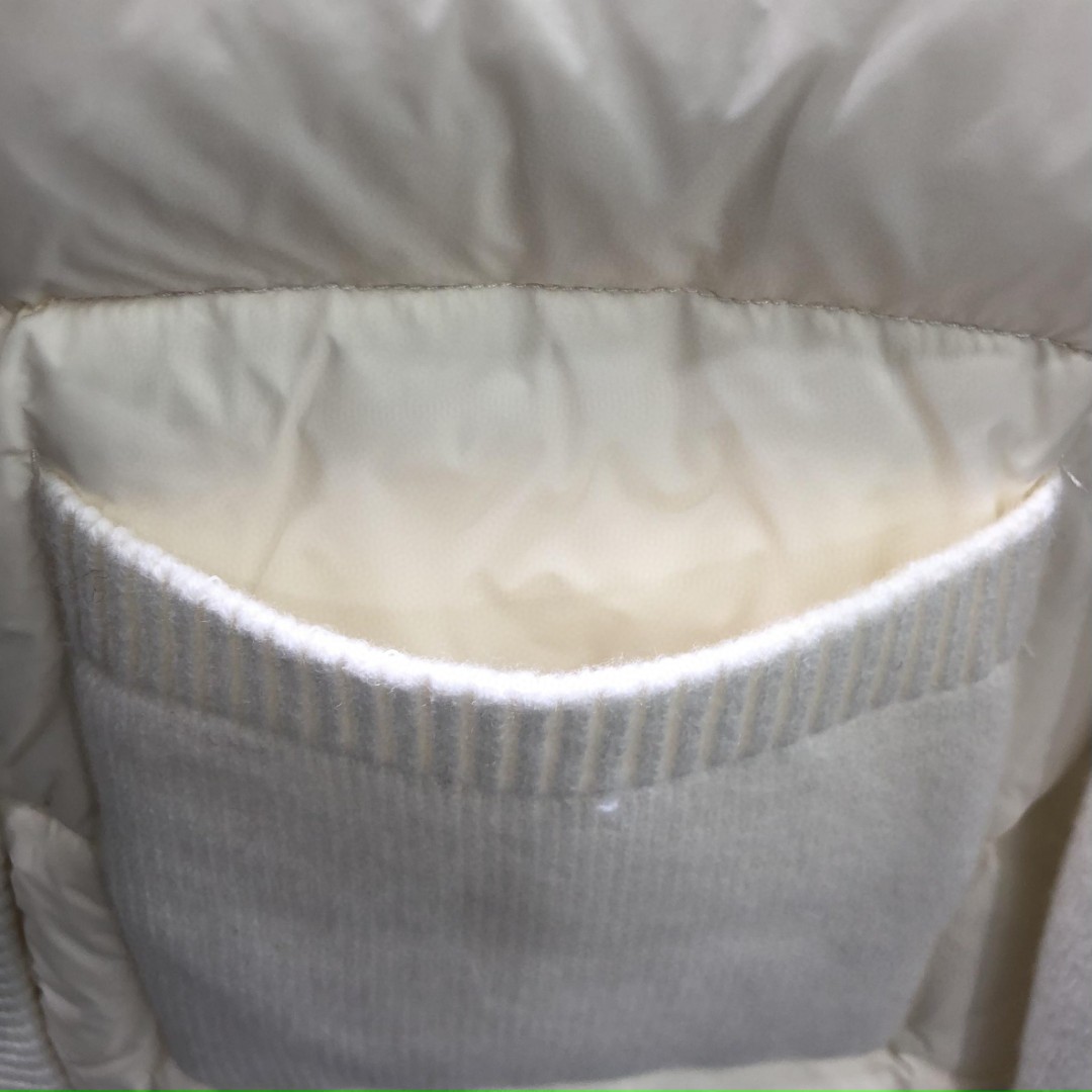 THOM BROWNE 羊毛针织拼接羽绒外套 夹克 长袖 女款 白色 卡其色