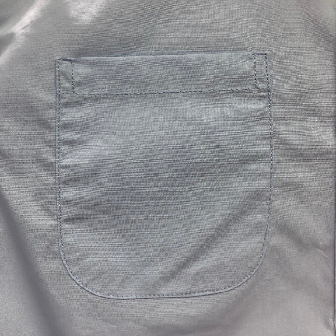 THOM BROWNE 小狗刺绣图案短款衬衫 外套 长袖 蓝色 白色