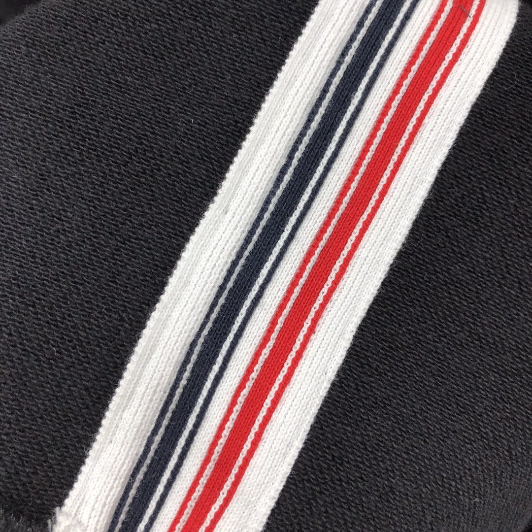 THOM BROWNE 后背织带圆领卫衣 套头 长袖 灰色 宝蓝色 黑色 MJT085A-03377-055