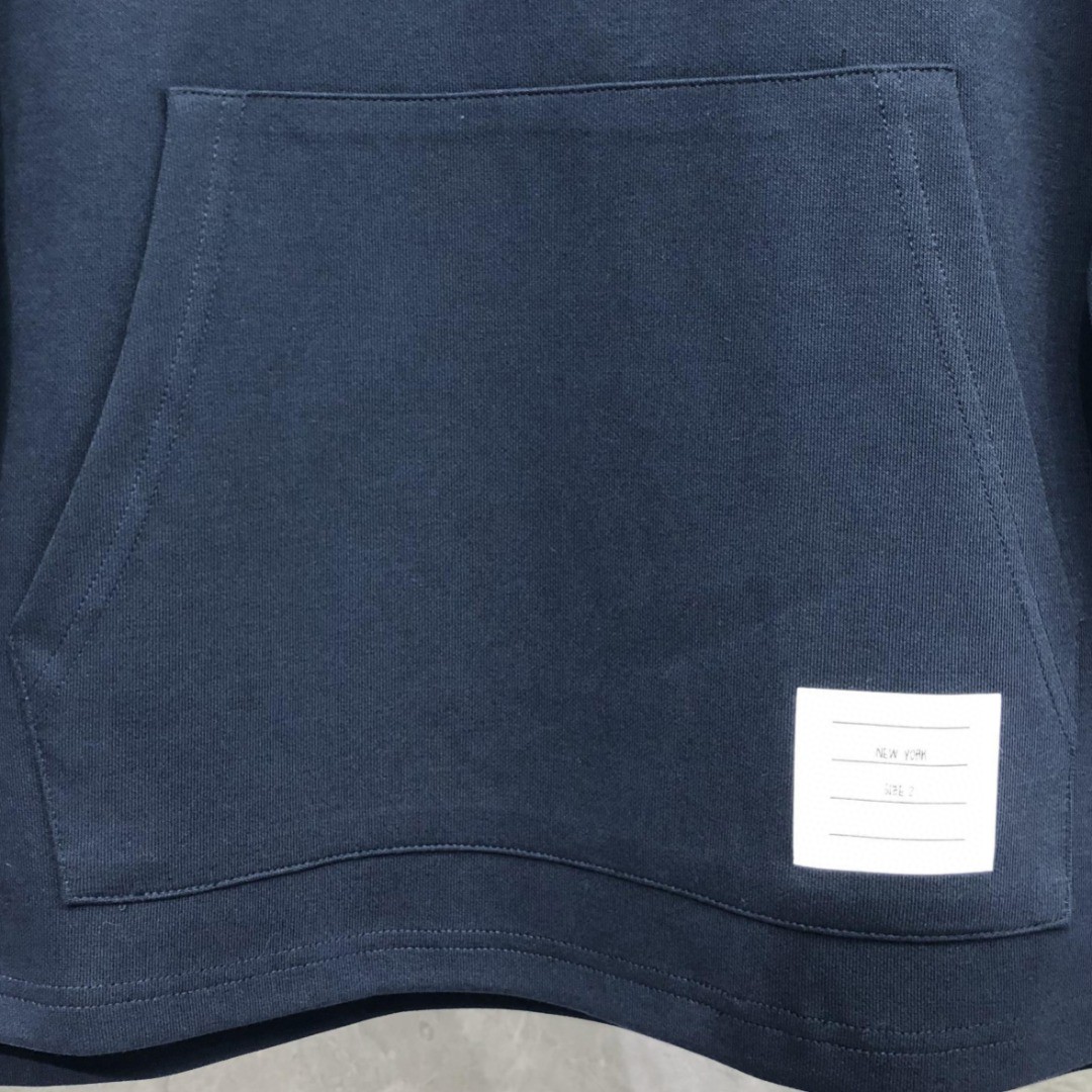 THOM BROWNE 翻领Polo衫 卫衣 长袖 灰色 藏青色 MJP174A-J0059-415