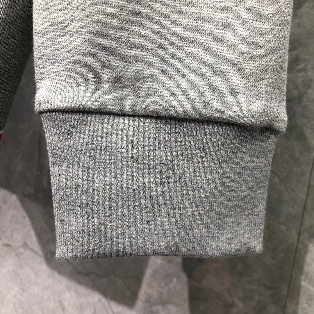 THOM BROWNE 纯色圆领卫衣 长袖 灰色 藏青色 