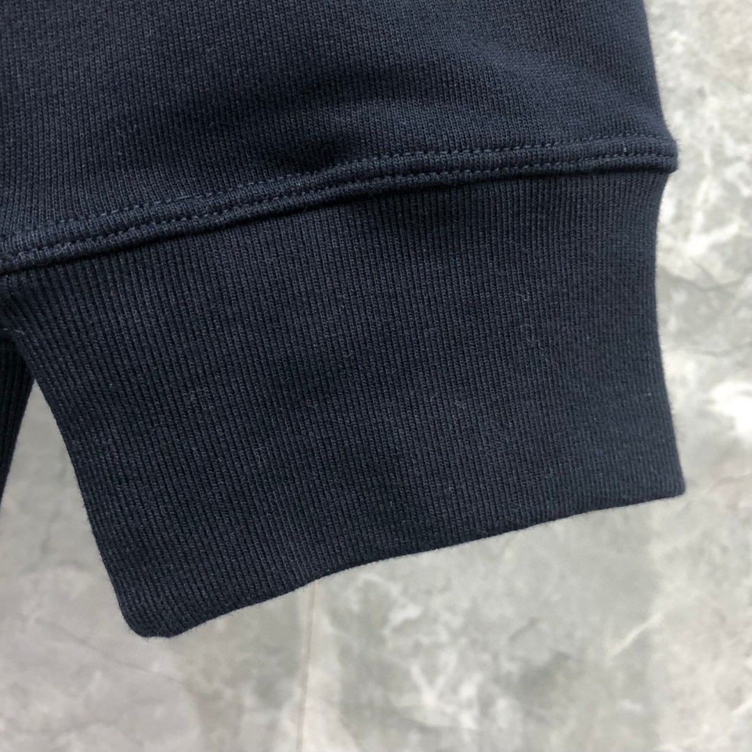 THOM BROWNE 纯色刺绣徽标圆领卫衣 长袖 灰色 藏青色 MJT277A-06931-065