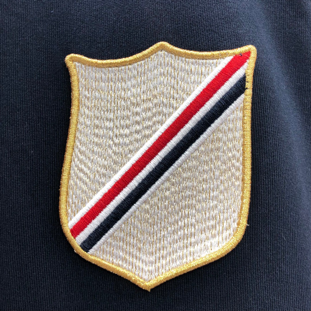 THOM BROWNE 纯色刺绣徽标圆领卫衣 长袖 灰色 藏青色 MJT277A-06931-065