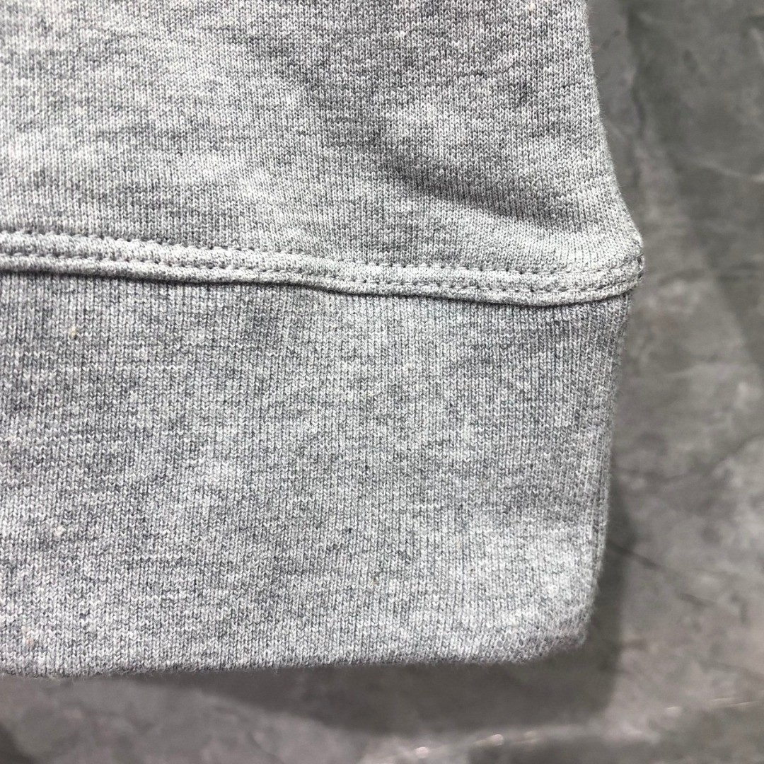 THOM BROWNE 纯色刺绣徽标圆领卫衣 长袖 灰色 藏青色 MJT277A-06931-065