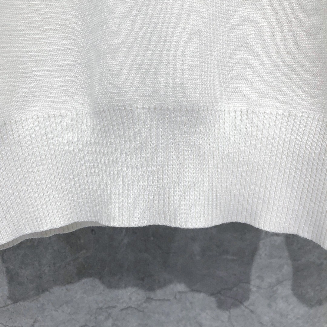 THOM BROWNE 口袋双袖织带圆领毛衣 针织衫 长袖 灰色 白色 藏青色