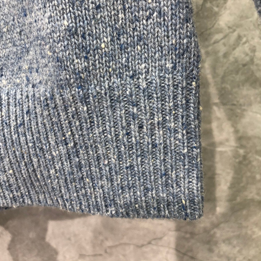 THOM BROWNE 条纹提花羊毛毛衣 针织衫 长袖 蓝色 灰色 白色 藏青色 MKA330A-Y1502-415