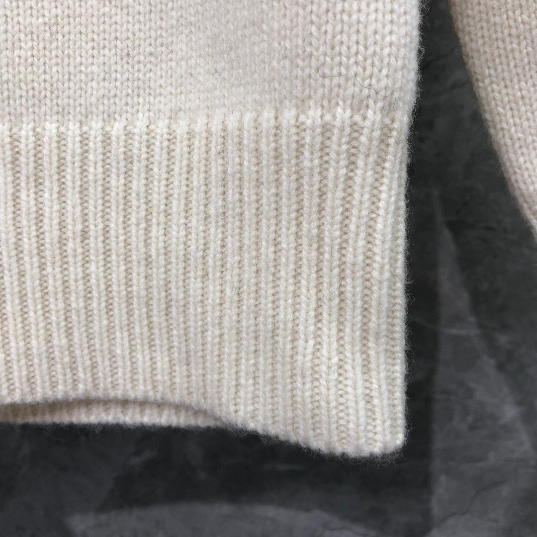 THOM BROWNE 条纹提花羊毛毛衣 针织衫 长袖 蓝色 灰色 白色 藏青色 MKA330A-Y1502-415