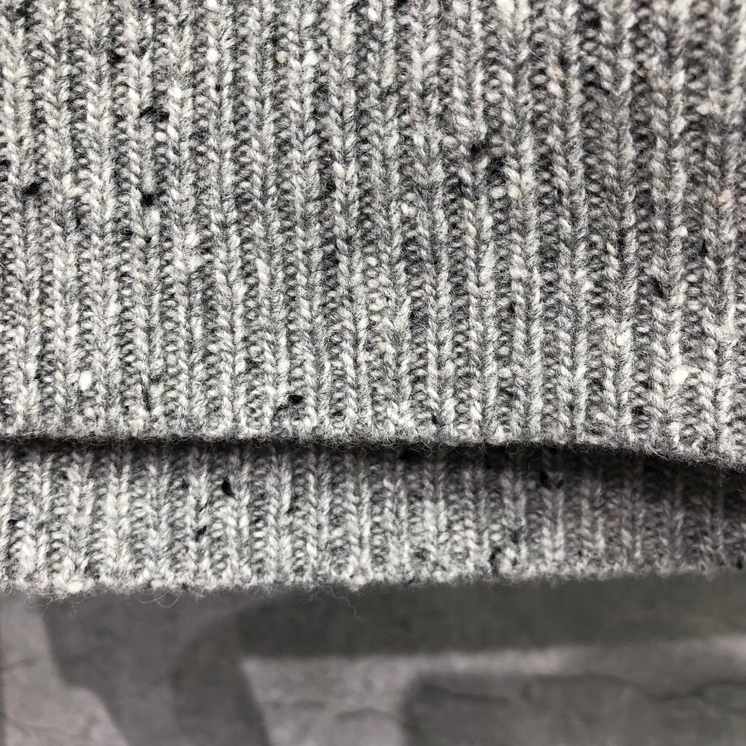 THOM BROWNE 条纹提花羊毛毛衣 针织衫 长袖 蓝色 灰色 白色 藏青色 MKA330A-Y1502-415