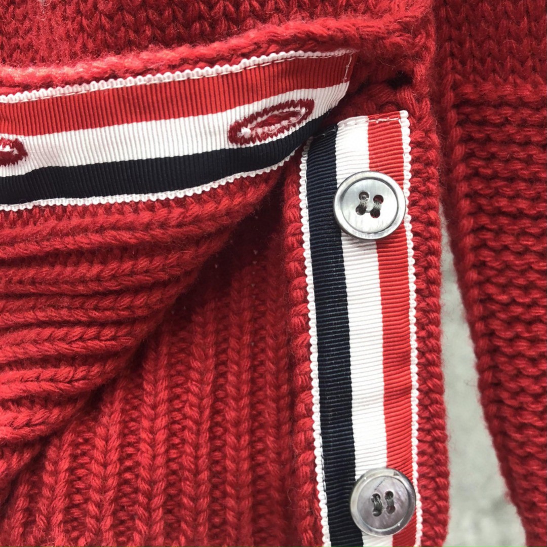 THOM BROWNE 小狗图案套头毛衣 针织衫 长袖 女款 红色 藏青色 白色