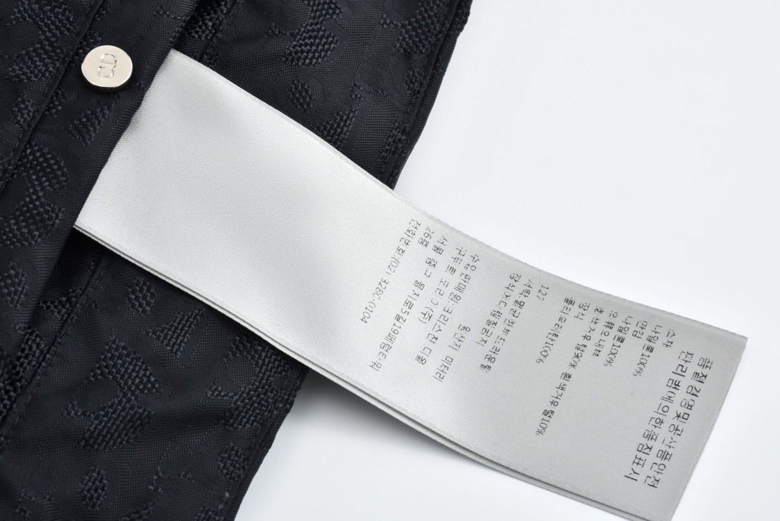 DIOR 迪奥 暗纹提花单排扣立领马甲 背心 羽绒服 外套 夹克 黑色 513C415A6479-C989