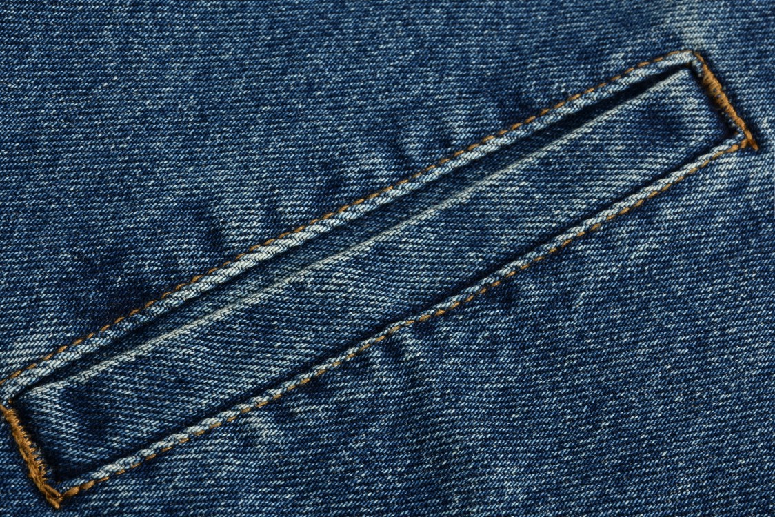 MIU MIU 缪缪 灯芯绒领logo徽标牛仔外套 棉服 夹克 外套 长袖 蓝色 GWB234-1575-F0008-S-OOO