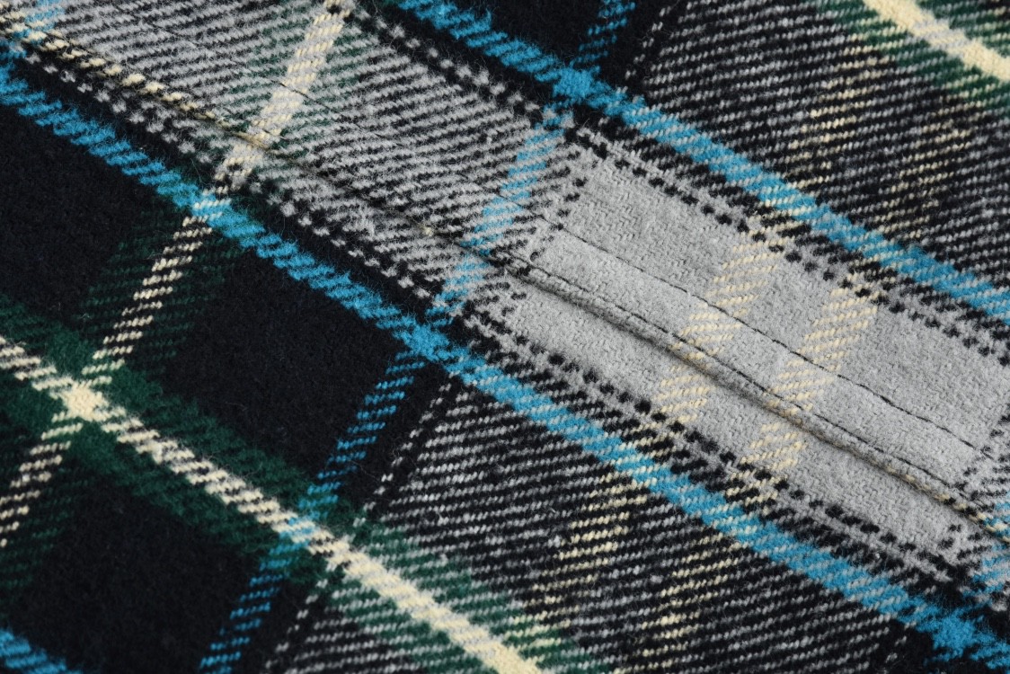 CELINE 赛琳 法兰绒格子衬衫 外套 长袖 2V55L377T-09NV