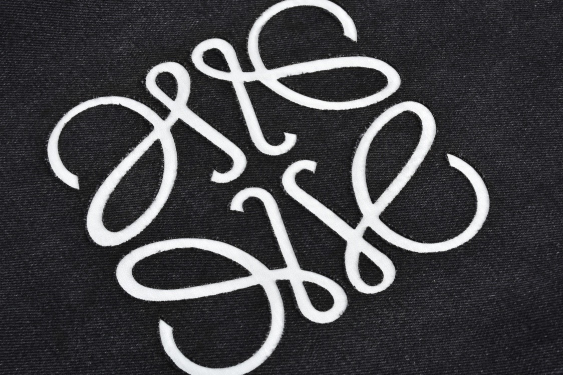 Loewe 罗意威 logo图案牛仔裤 长裤 裤子 黑色 S359Y11XAG-1100