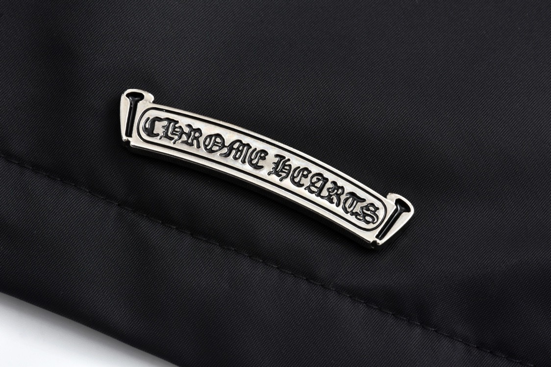 Chrome Hearts 克罗心 黑白拼色拉链立领夹克 外套 长袖 黑色 CH-2024-1000