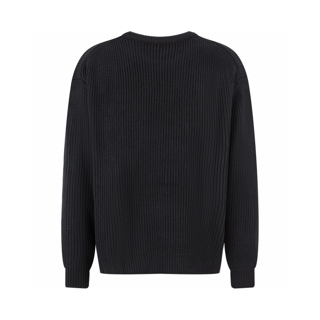 CELINE 赛琳 字母logo印花圆领毛衣 针织衫 外套 长袖 灰色 黑色 2A19R423P-08GC