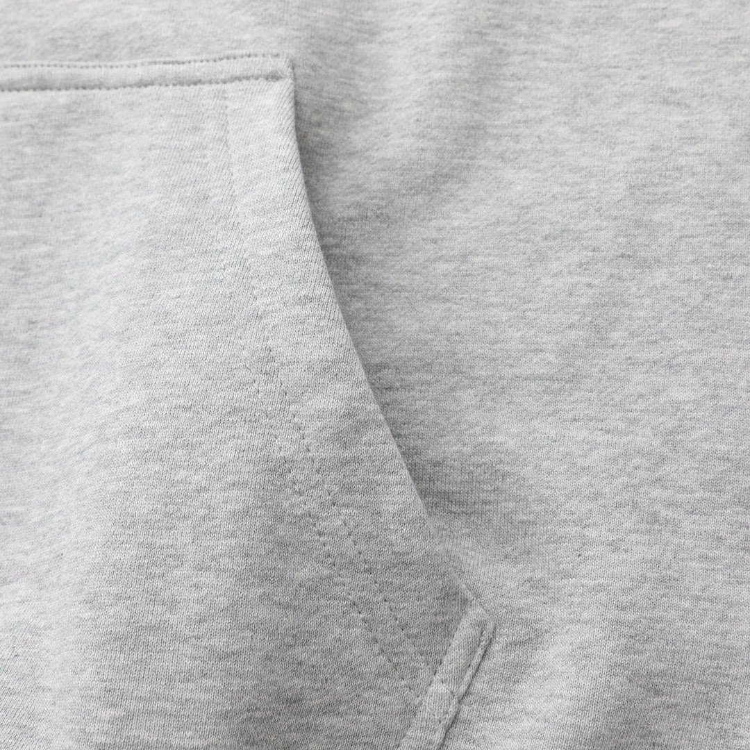 MIU MIU 缪缪 字母logo徽标套头连帽卫衣 长袖 外套 灰色 