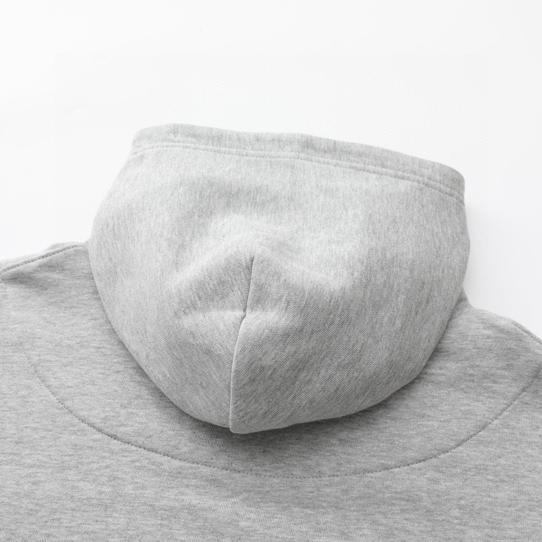 MIU MIU 缪缪 字母logo徽标套头连帽卫衣 长袖 外套 灰色 