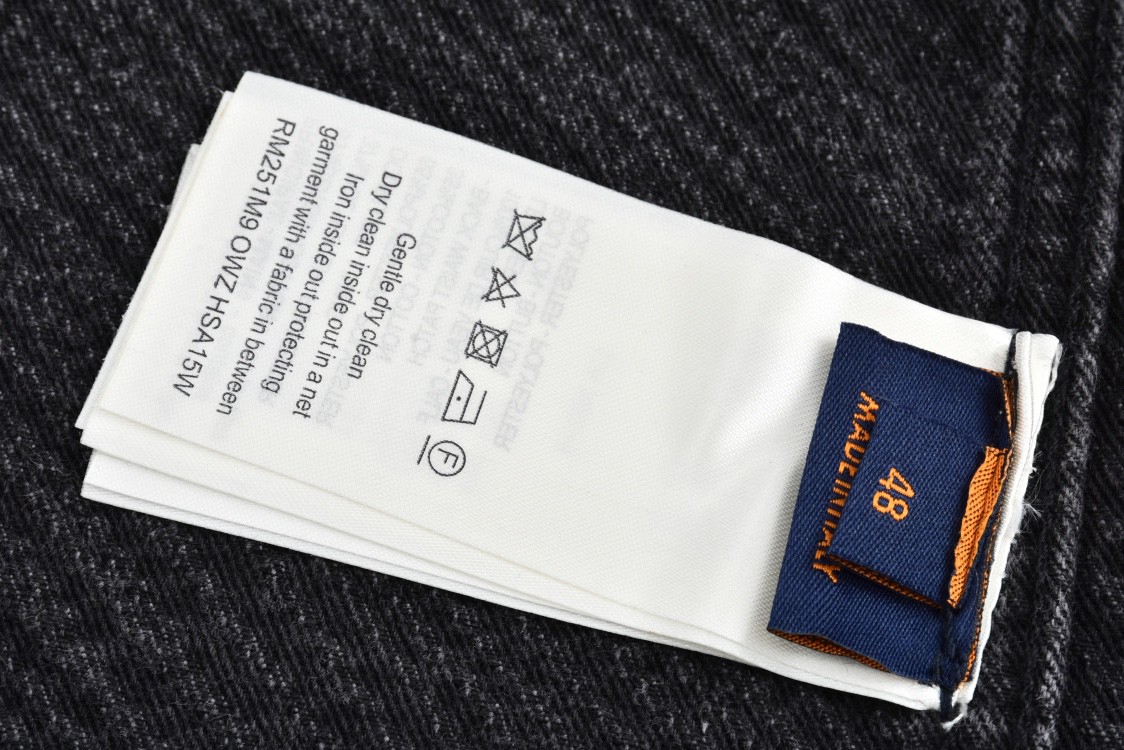 LOUIS VUITTON 路易威登 Alogo提花牛仔外套 夹克 外套 长袖 黑色 1AFYCG