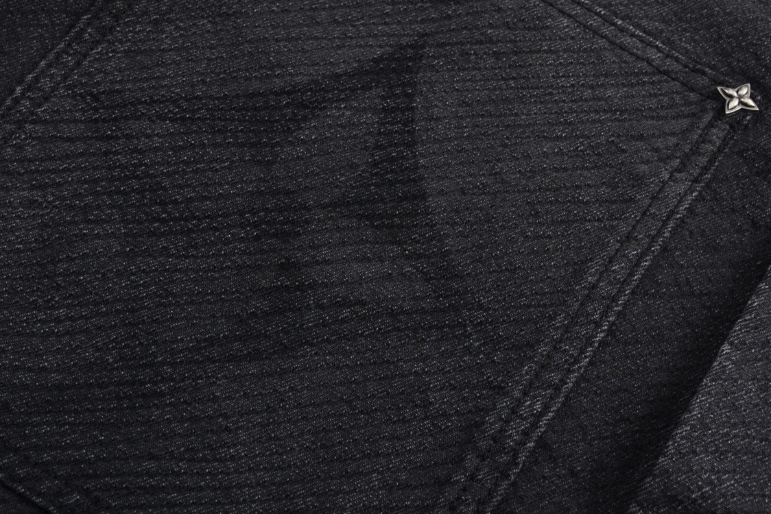 LOUIS VUITTON 路易威登 Alogo提花牛仔外套 夹克 外套 长袖 黑色 1AFYCG