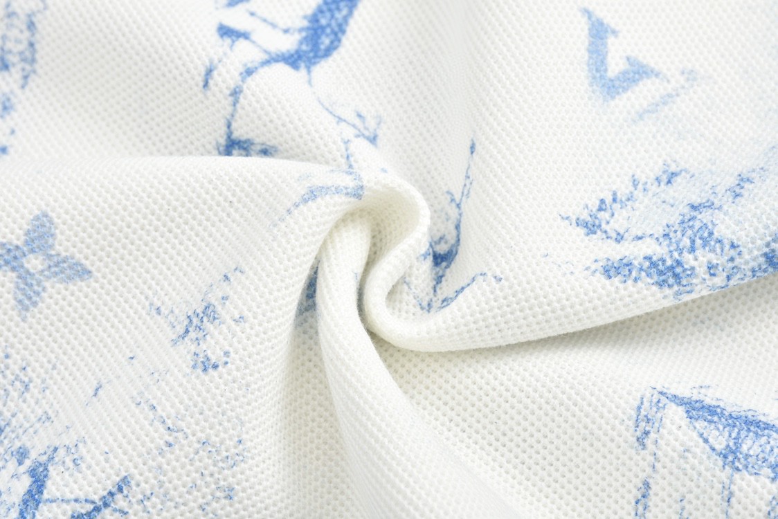 LOUIS VUITTON 路易威登 公园图案印花圆领短袖 T恤 白色 1AGJYX