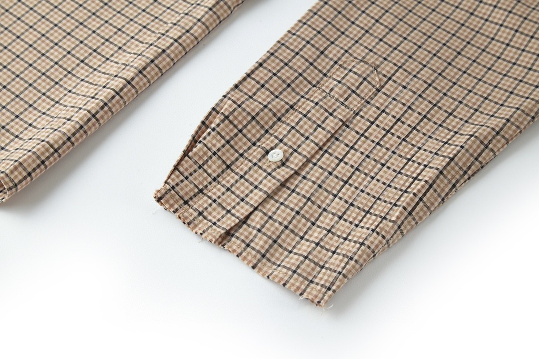 MIU MIU 缪缪 格纹字母logo徽标衬衫 外套 长袖 MK1842-142L-F0065-S-OOO