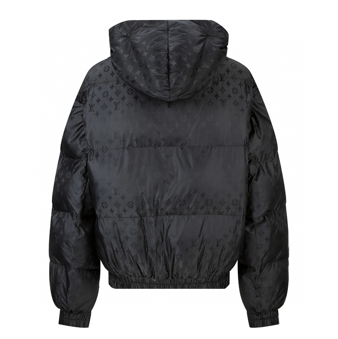 LOUIS VUITTON 路易威登 SKI滑雪系列 logo印花拉链连帽羽绒服 夹克 外套 长袖 暗绿色 1AGIRD