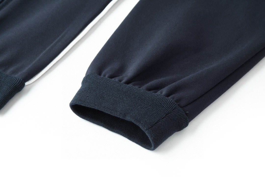 MIU MIU 缪缪 学院风字母logo刺绣拉链夹克 长袖 外套 蓝色 MMF881-148O-F0008-S-OOO