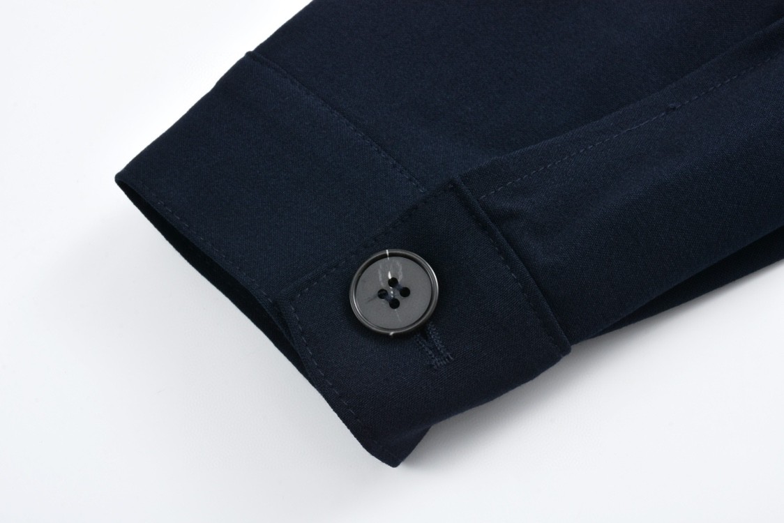 ]MIU MIU 缪缪 logo徽标拉链夹克 外套 长袖 海军蓝 ML1041-12I1-F0241-S-OOO