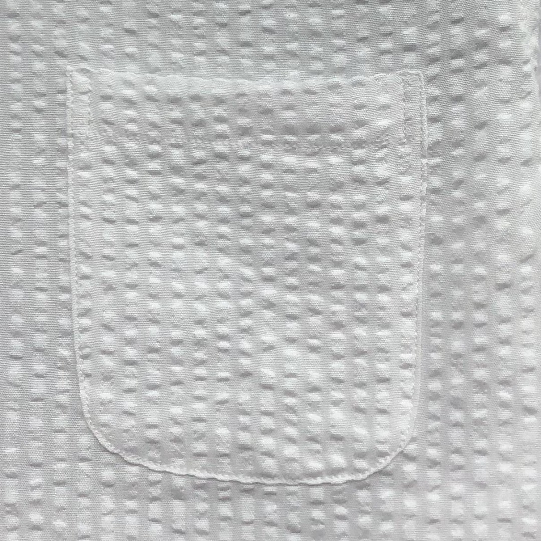 THOM BROWNE 双袖织带泡泡纱短款衬衫 外套 长袖 女款 白色