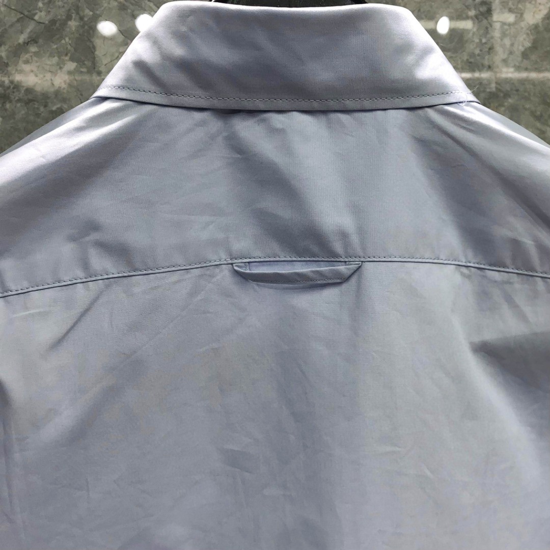 THOM BROWNE 纯色双袖织带短款衬衫 外套 长袖 女款 蓝色 白色 