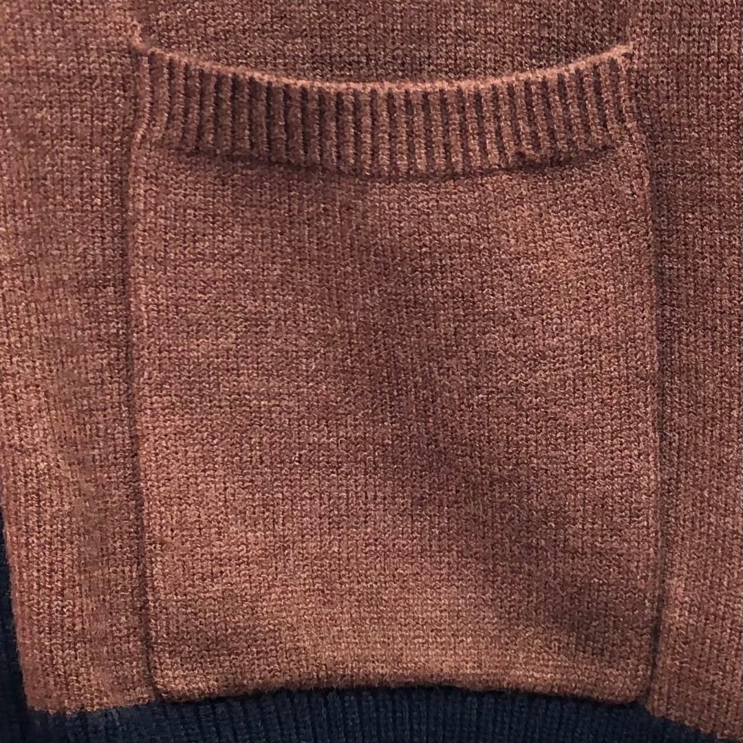 THOM BROWNE 插肩袖V领开衫 毛衣 针织衫 长袖 驼色 白色 MKC485AY1026