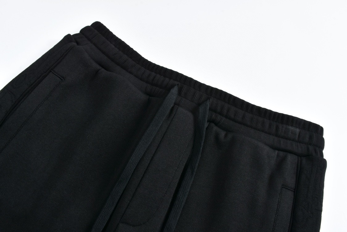 DIOR 迪奥 提花织带松紧腰运动裤 卫裤 休闲裤 长裤 裤子 黑色