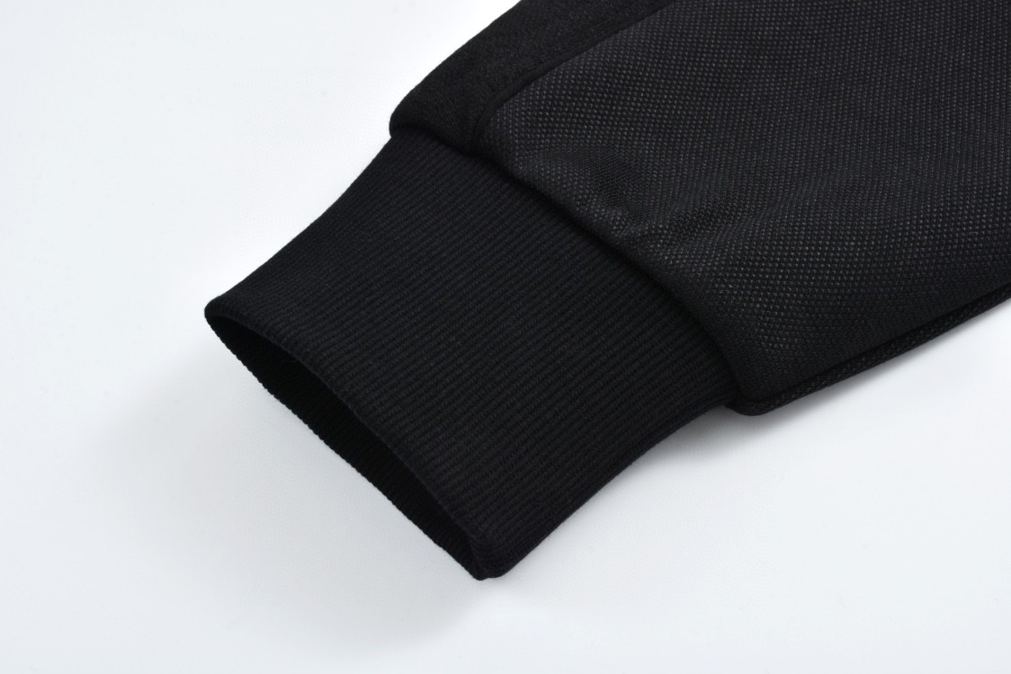 DIOR 迪奥 提花织带拉链立领卫衣 外套 长袖 黑色 513J425A097-9C900