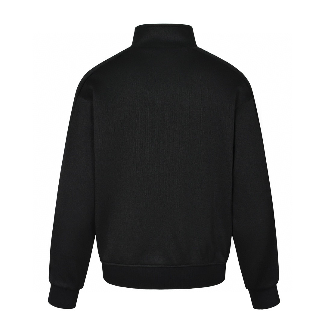 DIOR 迪奥 提花织带拉链立领卫衣 外套 长袖 黑色 513J425A097-9C900