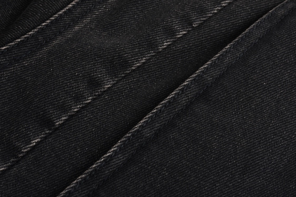 PRADA 普拉达 logo徽标拉链牛仔外套 夹克 棉服 长袖 黑棕色 GEB268-142D-F0631-S-OOO