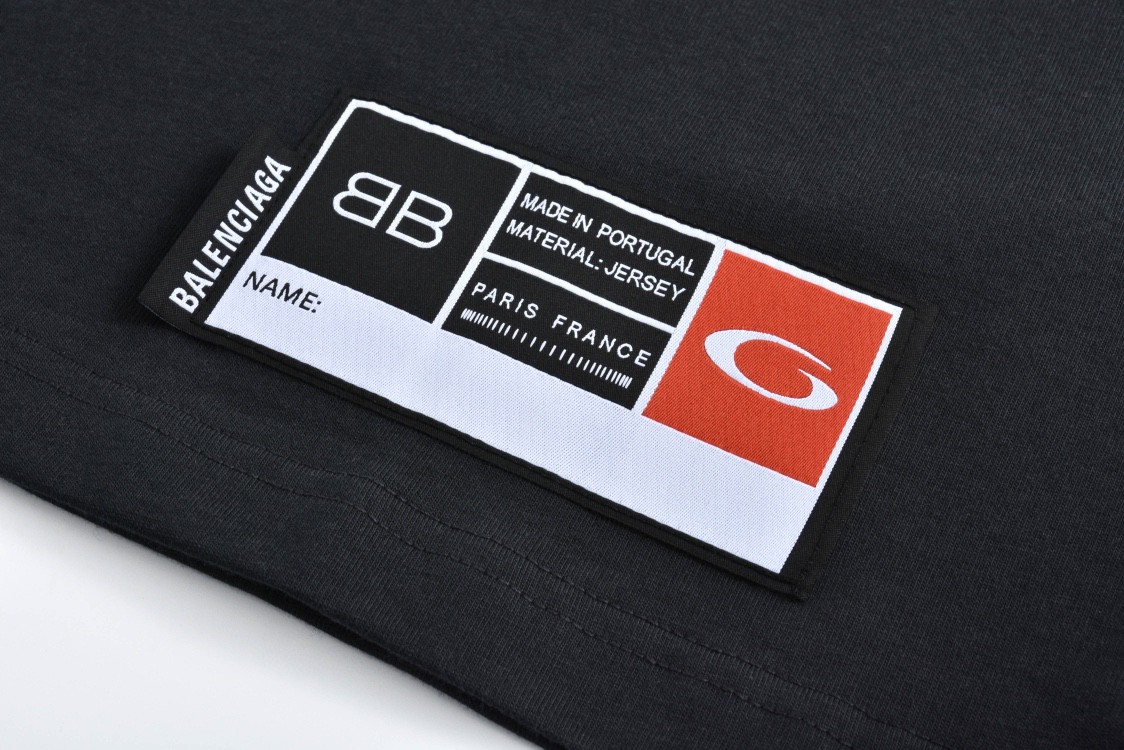 Balenciaga 巴黎世家 字母logo篮球01号印花圆领短袖 T恤 夏季 黑色 白色 蓝色 紫色 787349TRVW91055