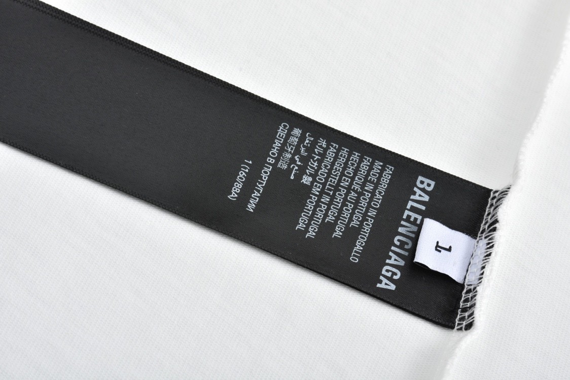 Balenciaga 巴黎世家 字母logo篮球01号印花圆领短袖 T恤 夏季 黑色 白色 蓝色 紫色 787349TRVW91055