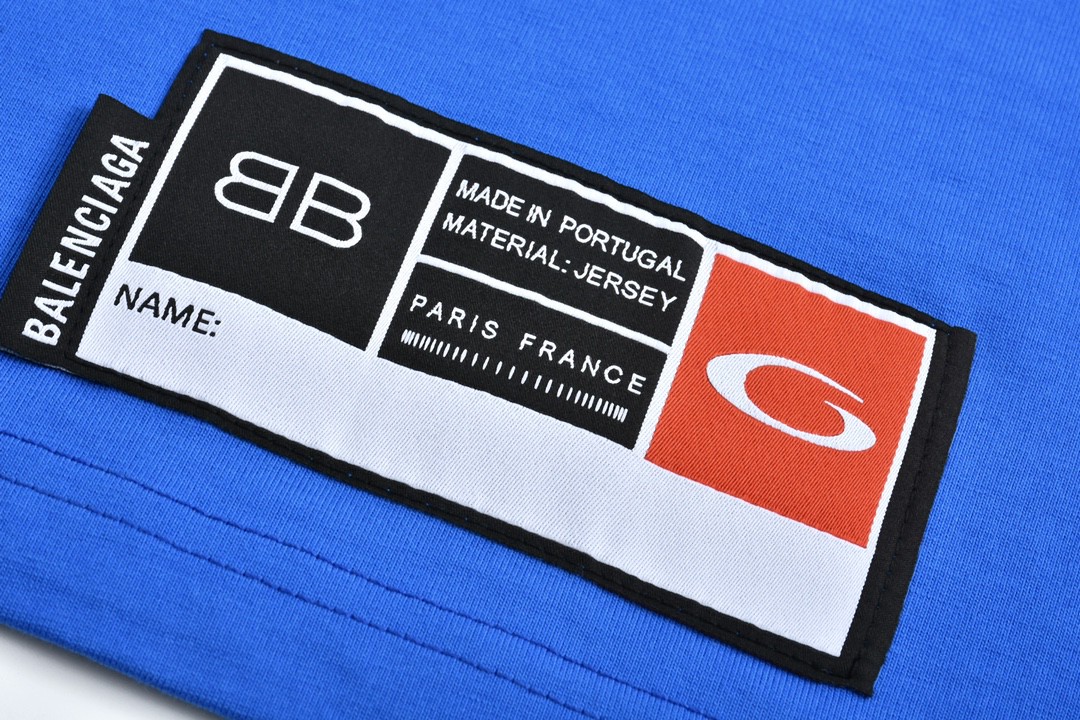 Balenciaga 巴黎世家 字母logo篮球01号印花圆领短袖 T恤 夏季 黑色 白色 蓝色 紫色 787349TRVW91055